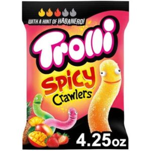 Trolli Spicy Crawlers 4.25oz Peg Bag 12ct